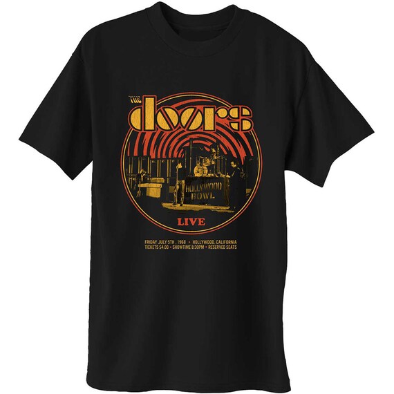 The Doors Jim Morrison Vintage Band Setup Official Tee T-shirt - Etsy UK