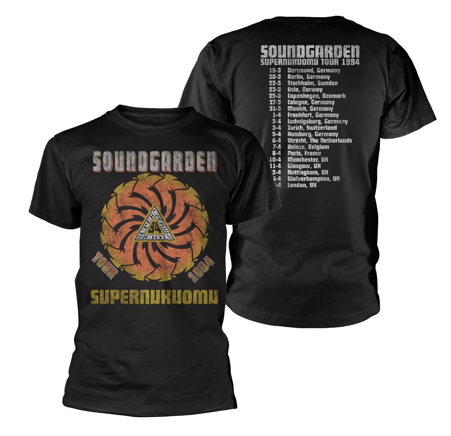 Discover Soundgarden Superunknown Tour 94 Chris CornellT-Shirt