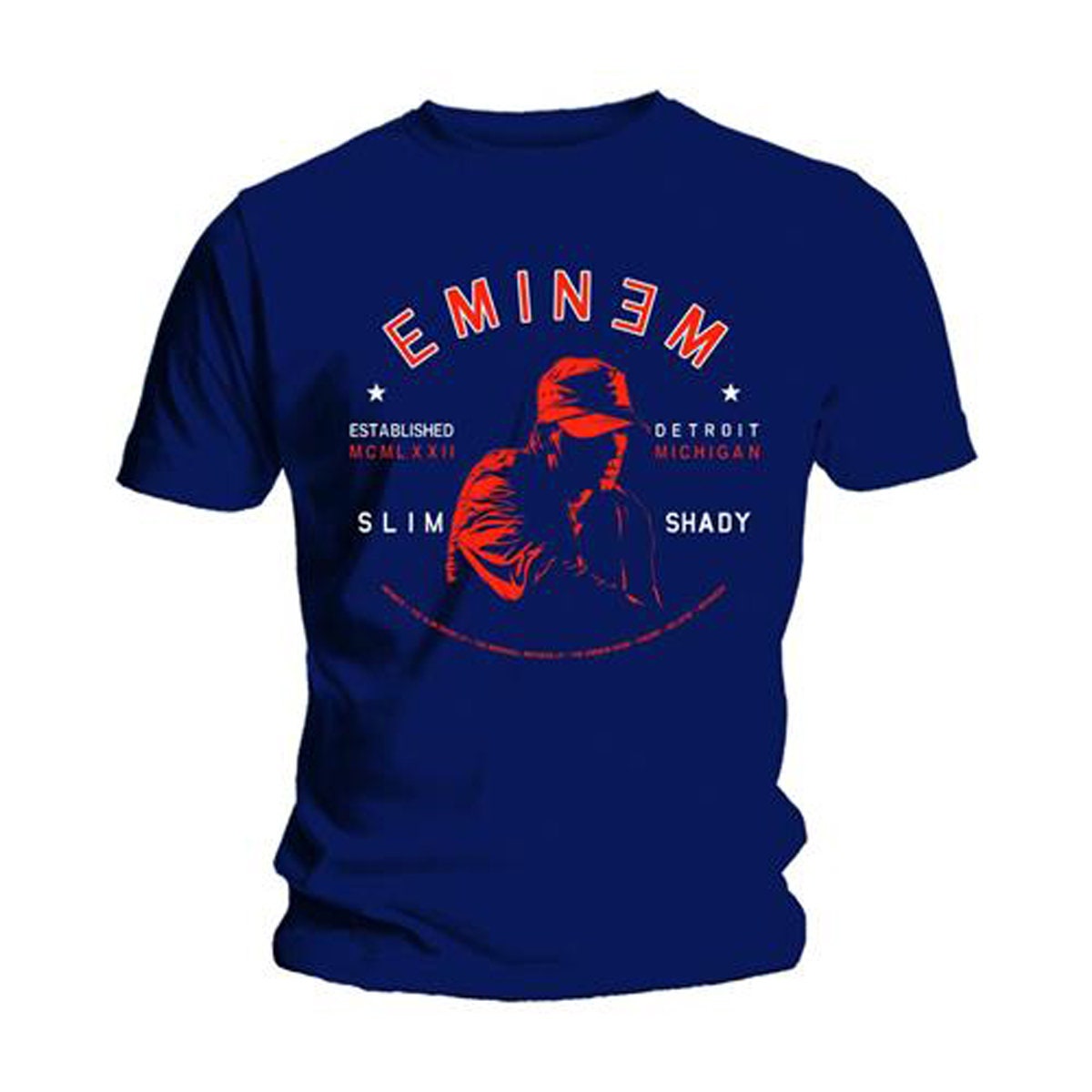 Image of Blue Eminem Slim Shady Rap Detroit Michigan Official Tee T-Shirt Mens Unisex