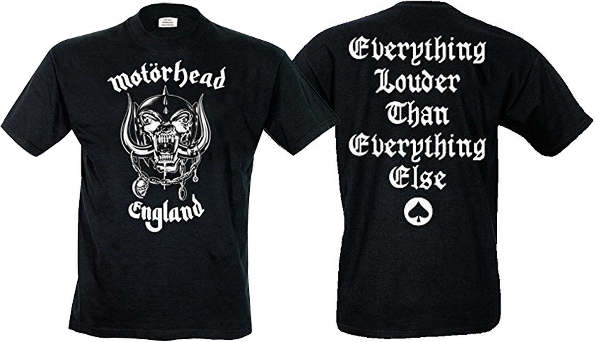 Discover Motorhead England Lemmy Kilmister Rock Metal  Tee T-Shirt