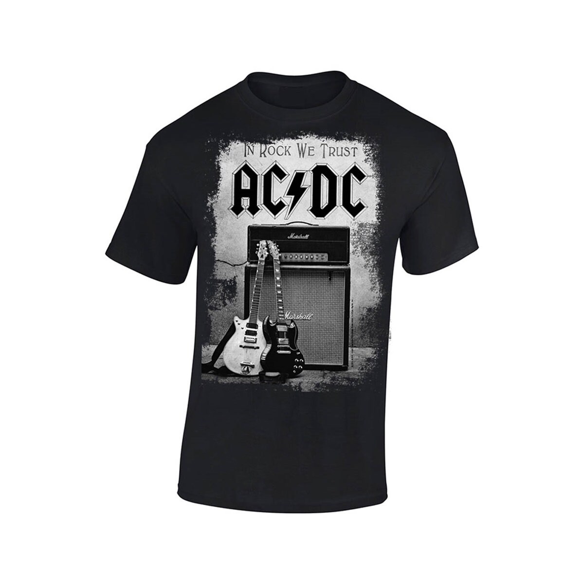 Image of Ac/Dc Angus Young Marshall Gibson Brian Johnson Official Tee T-Shirt Mens Unisex