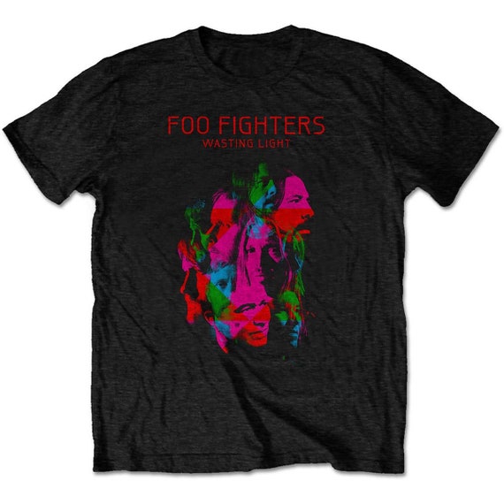 Rock Off Official Foo Fighters Wasting Light Tour T-Shirt – Men's Unisex Black Tee - View #11