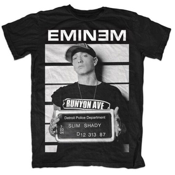 Eminem Arrest Mugshot Slim Shady Rap 