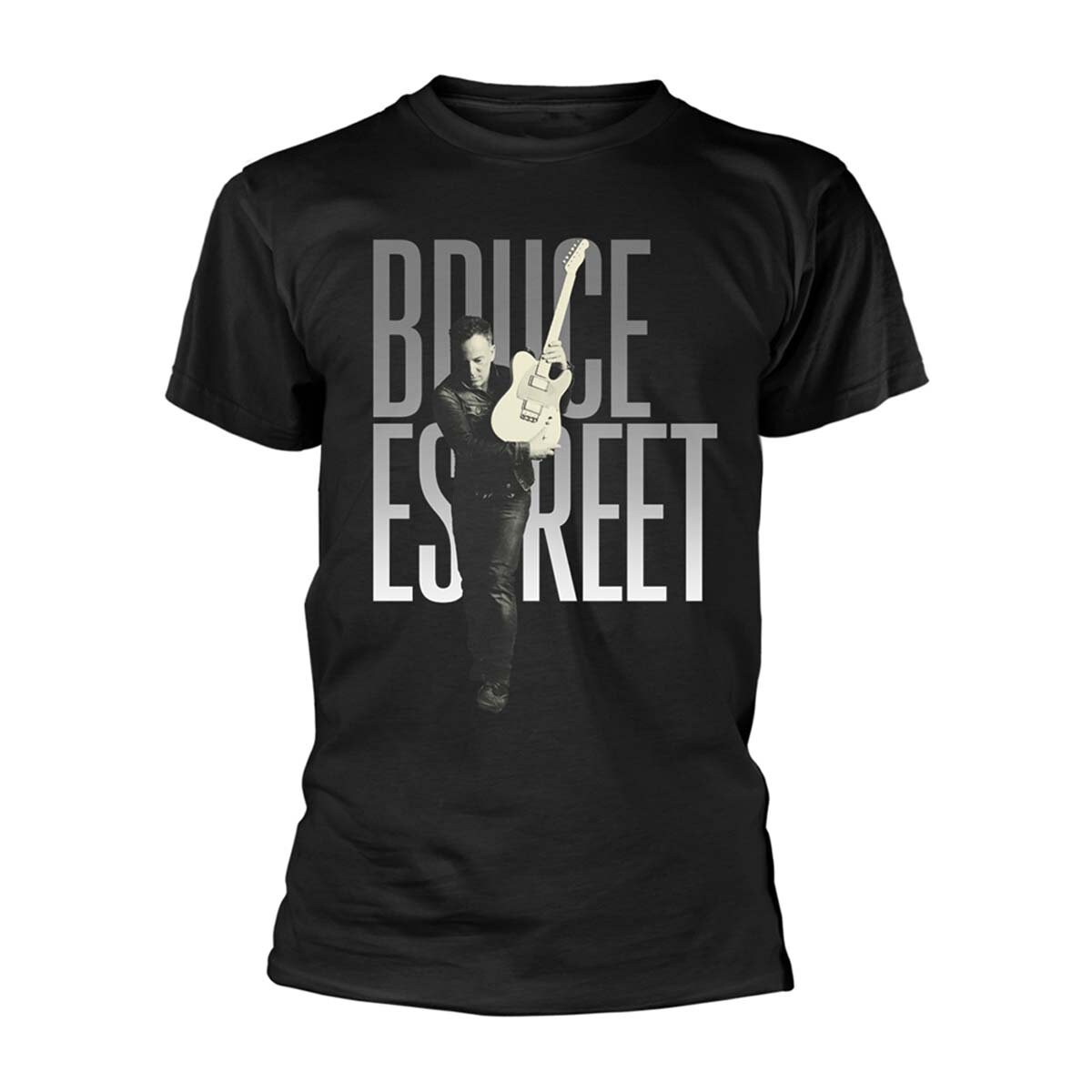 Image of Bruce Springsteen E Street Band Telecaster Pose Official Tee T-Shirt Mens Unisex
