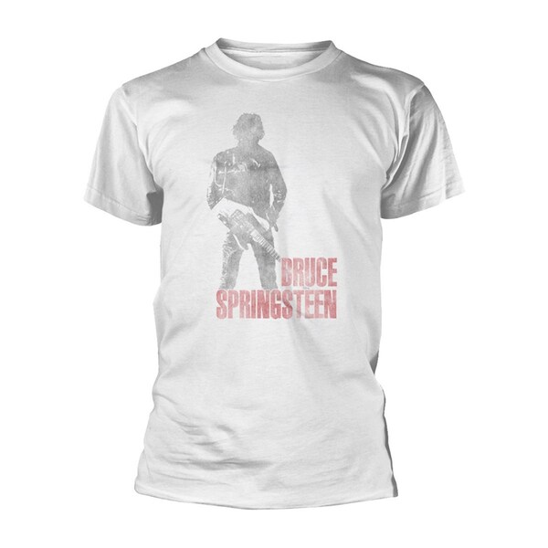 Camiseta Bruce Springsteen Born In The USA - Oficial, Color Blanco Vintage, Unisex
