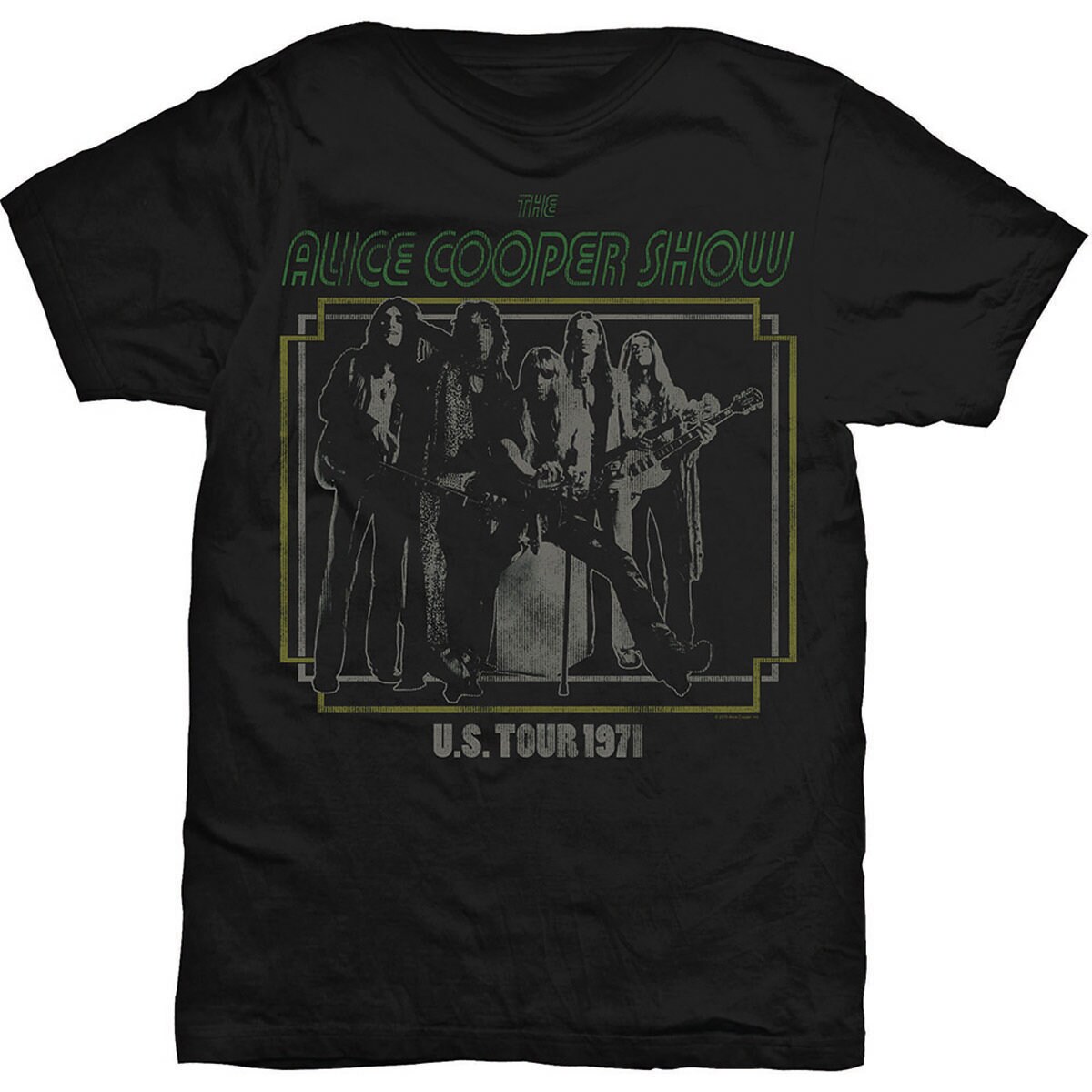 Image of Alice Cooper Show Live 1971 Tour Rock Official Tee T-Shirt Mens Unisex