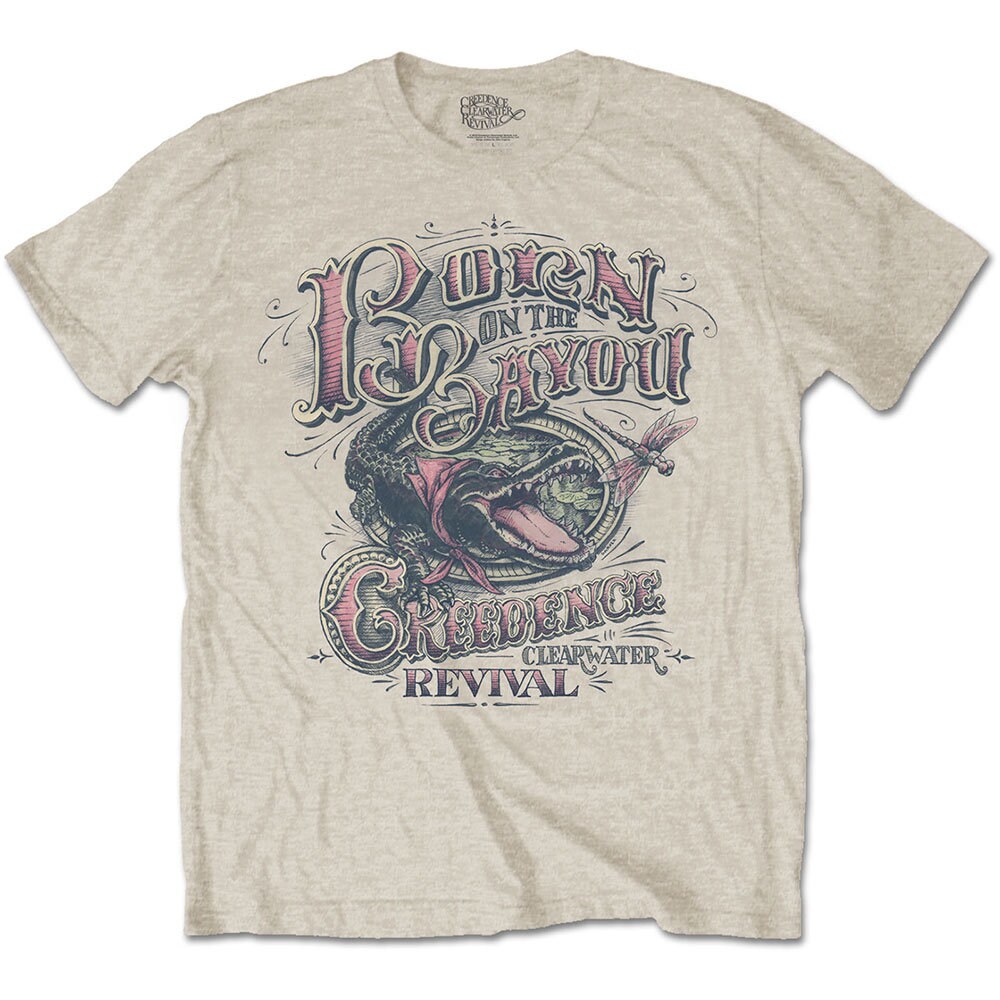 Image of Creedence Clearwater Revival Born in The Bayou Official Tee T-Shirt Mens Unisex