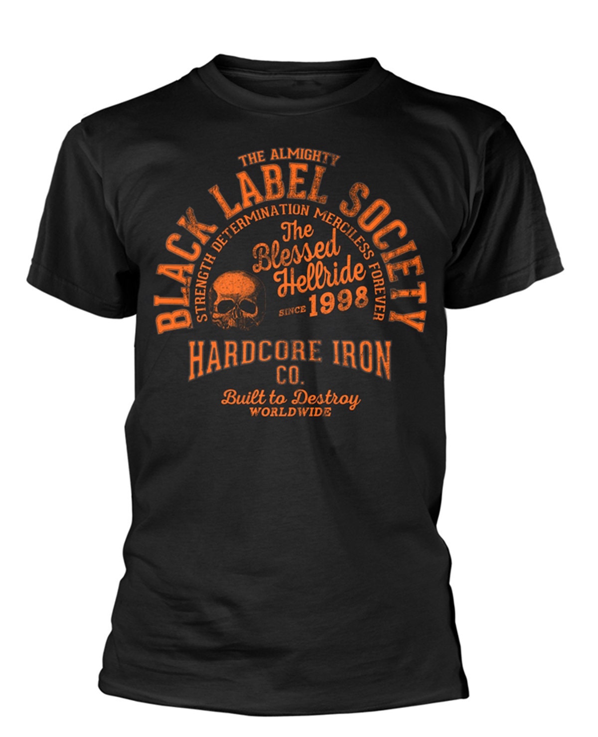 Image of Black Label Society Zakk Wylde Orange Print Official Tee T-Shirt Mens Unisex