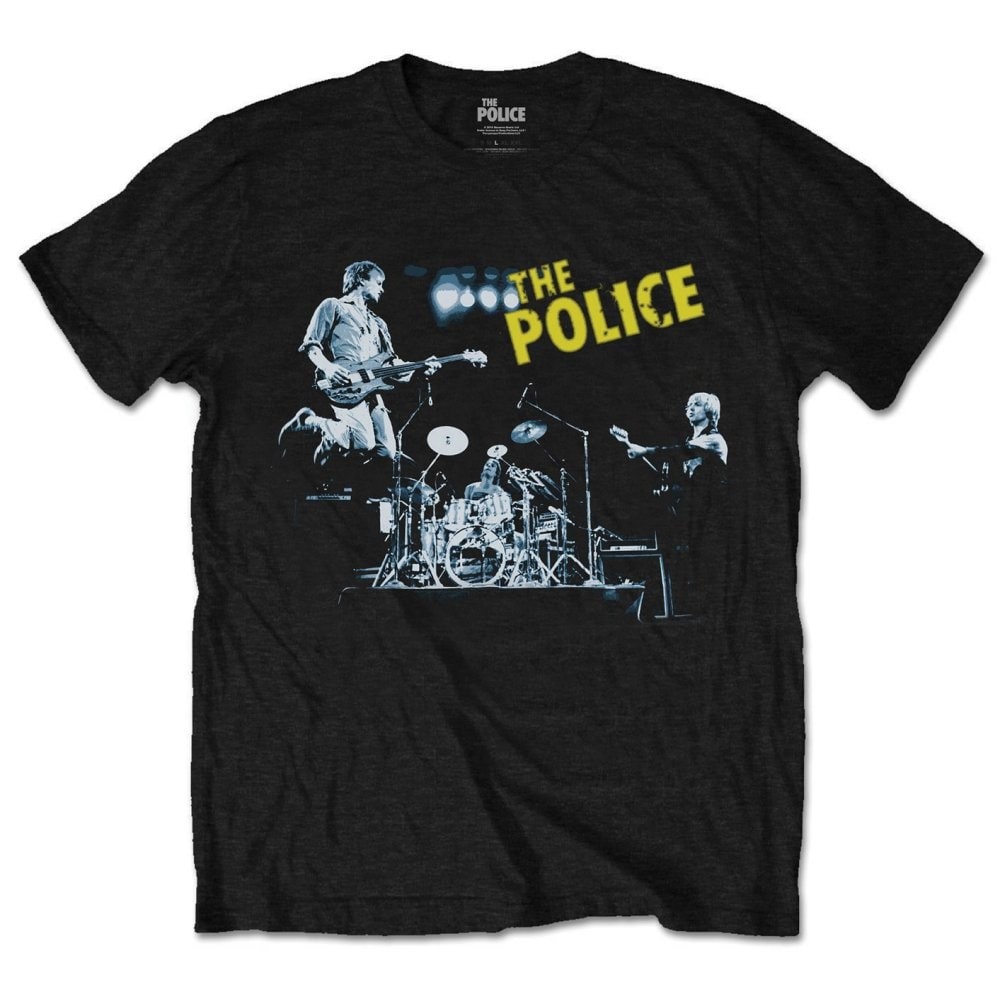 Discover The Police Live In Concert Sting Rock Official Tee T-Shirt Mens Unisex