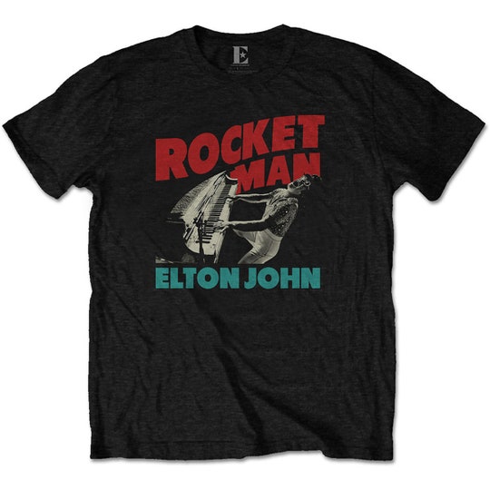 Elton John Rocket Man Honky Chateau Piano Official Tee T-Shirt