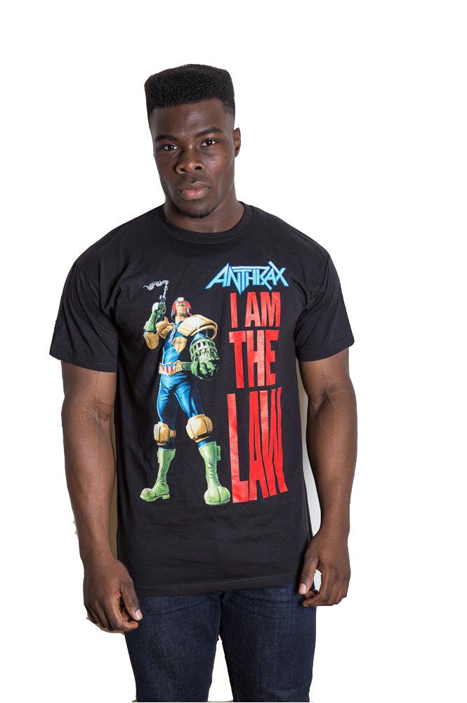 Image of Anthrax I Am The Law Scott Ian Thrash Metal Official Tee T-Shirt Mens Unisex