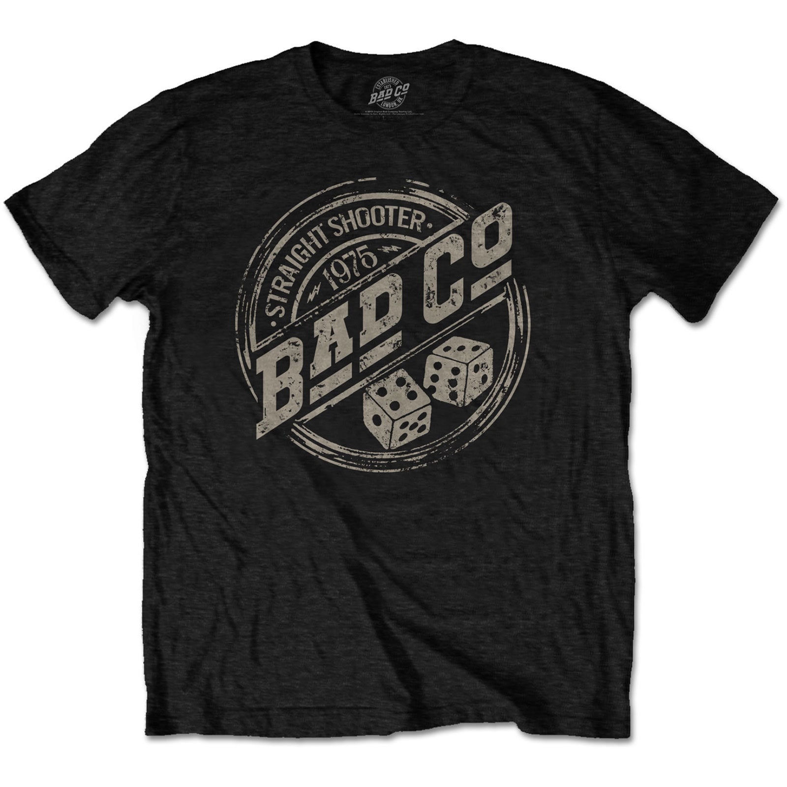 Discover Bad Company Straight Shooter Roundel Official Tee T-Shirt