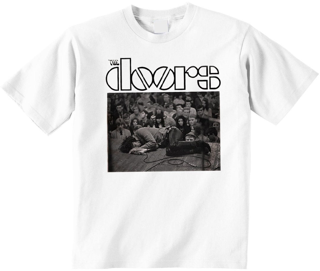 The Doors Jim Morrison Live on Stage OFFICIAL Tee T-shirt Mens Unisex ...