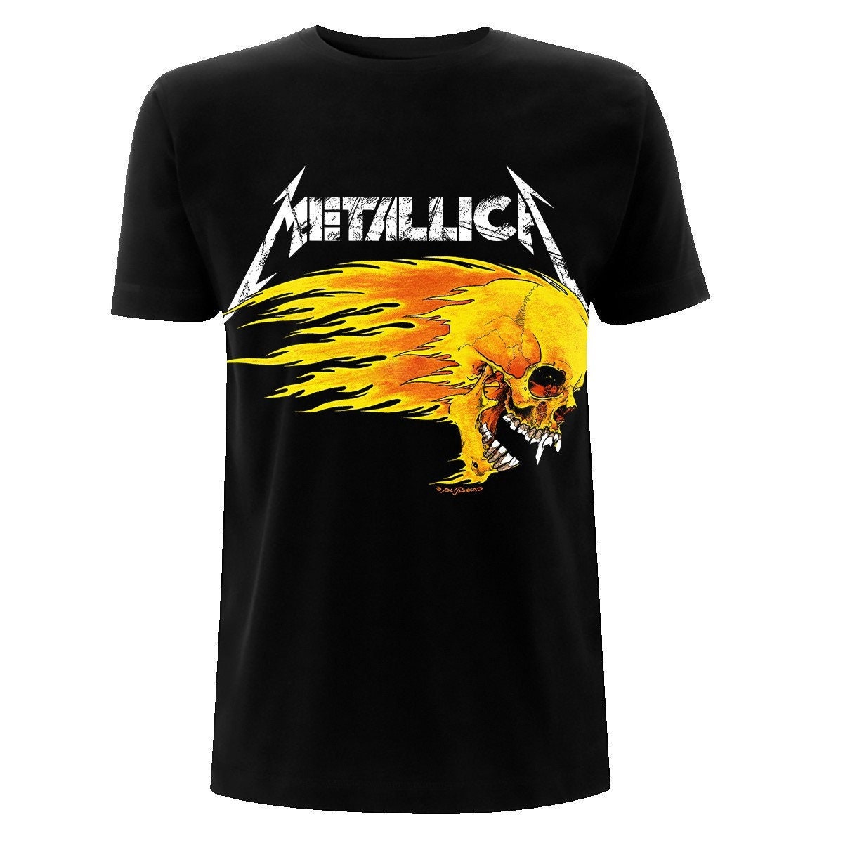 Metallica Flaming Skull Tour 94 Camiseta oficial para hombre