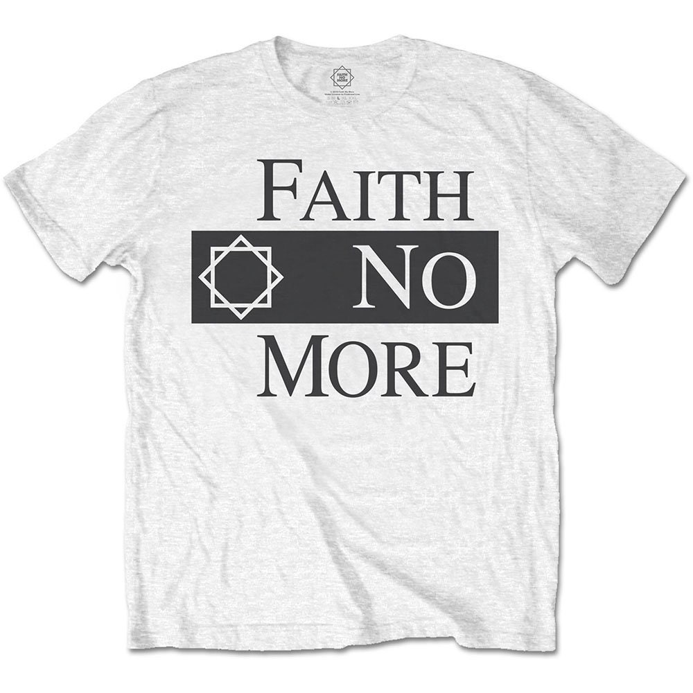 Discover White Faith No More Logo Official Tee T-Shirt Mens Unisex