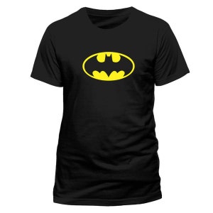 Batman Abs Shirt Mens Extra Large Black DC Comics Yellow Logo Parody Funny