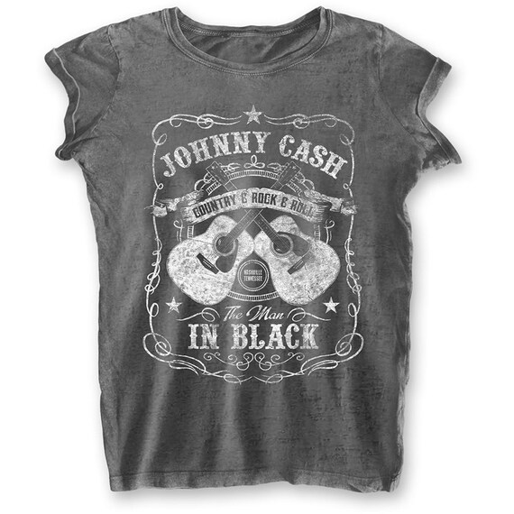 Johnny cash shirts womens Clearance