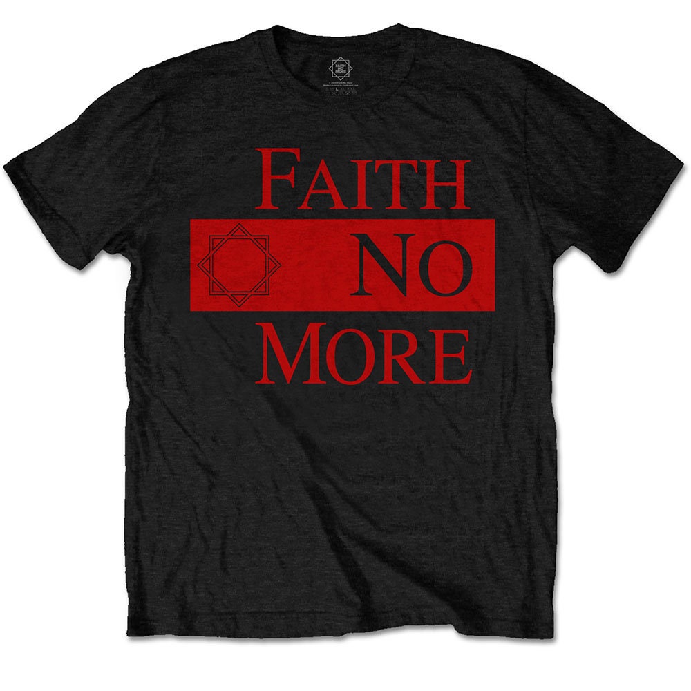 Image of Black Faith No More Red Logo Official Tee T-Shirt Mens Unisex