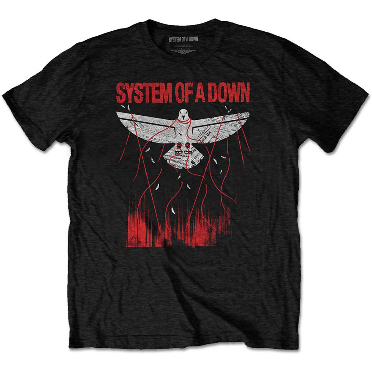 Discover SYSTEM OF DOWN Capture Serj Tankian Official Tee T-Shirt Mens Unisex
