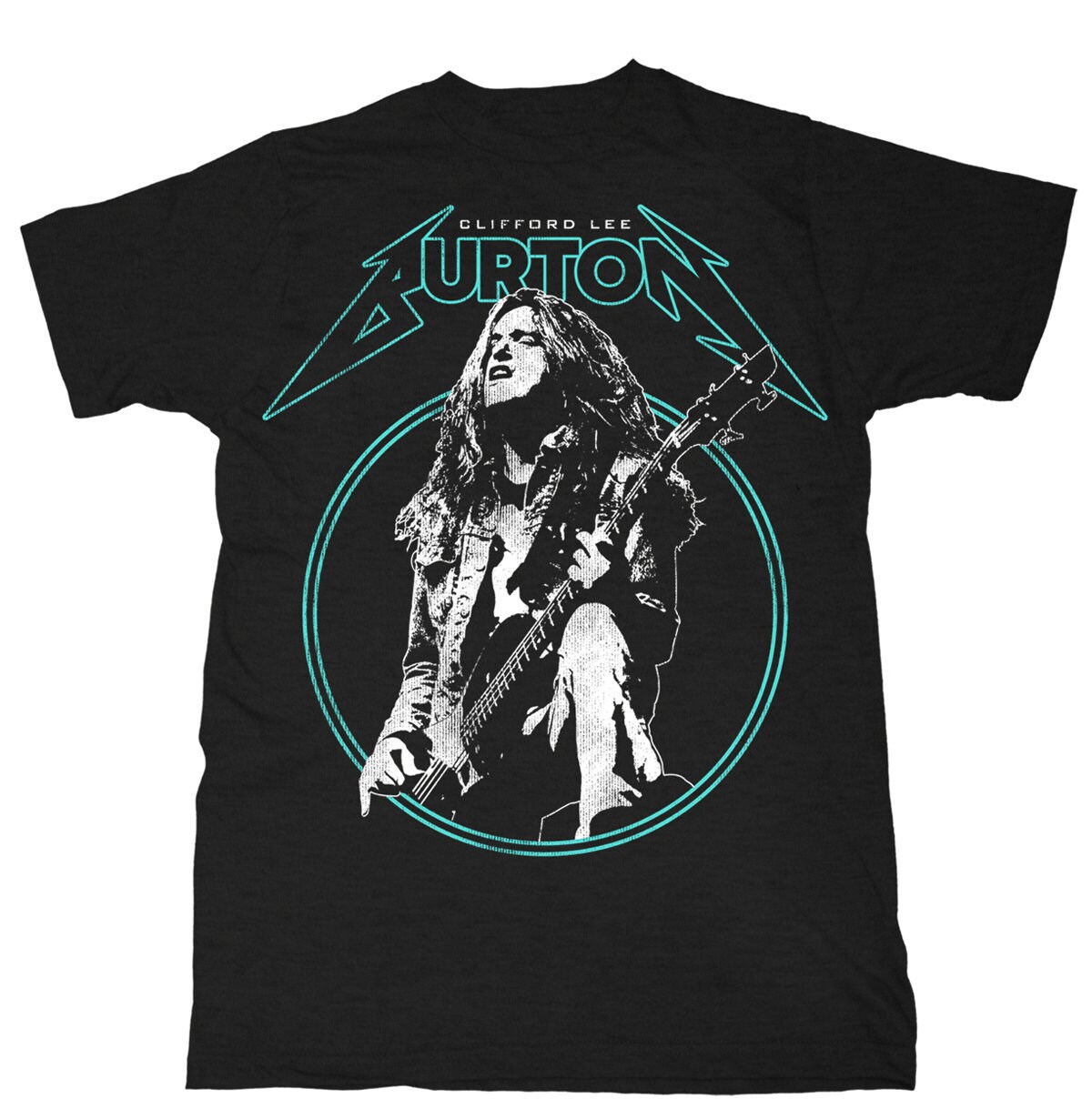 Image of Cliff Burton Metallica Master Of Puppets Live Official Tee T-Shirt Mens Unisex