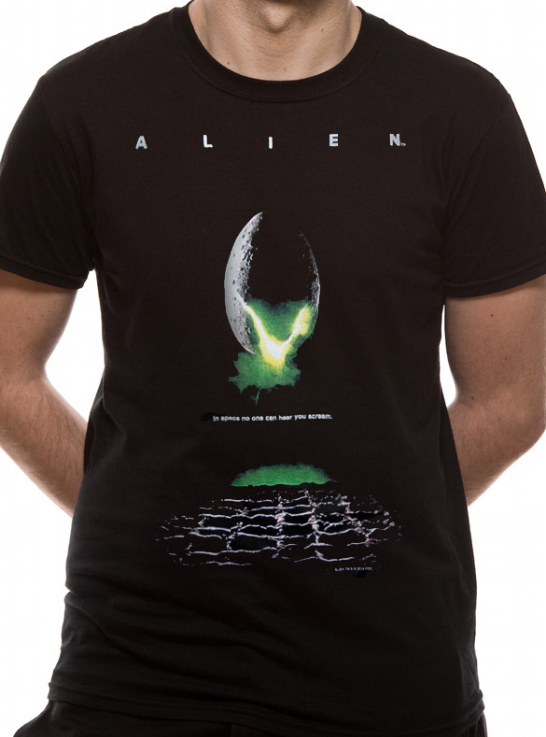 Image of Alien Movie Poster Ridley Scott Xenomorph Official Tee T-Shirt Mens Unisex