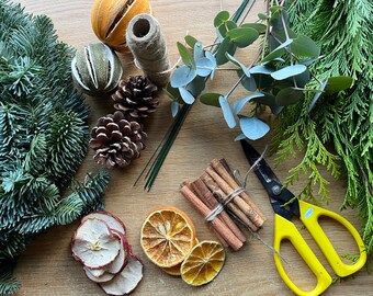 Fresh Christmas Wreath making kit