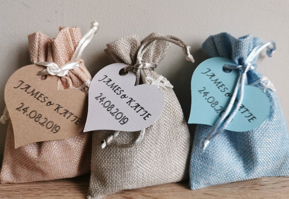 Hessian favour bags deals
