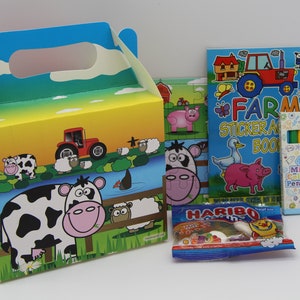 Farm themed party bags/ boxes with fillings image 4