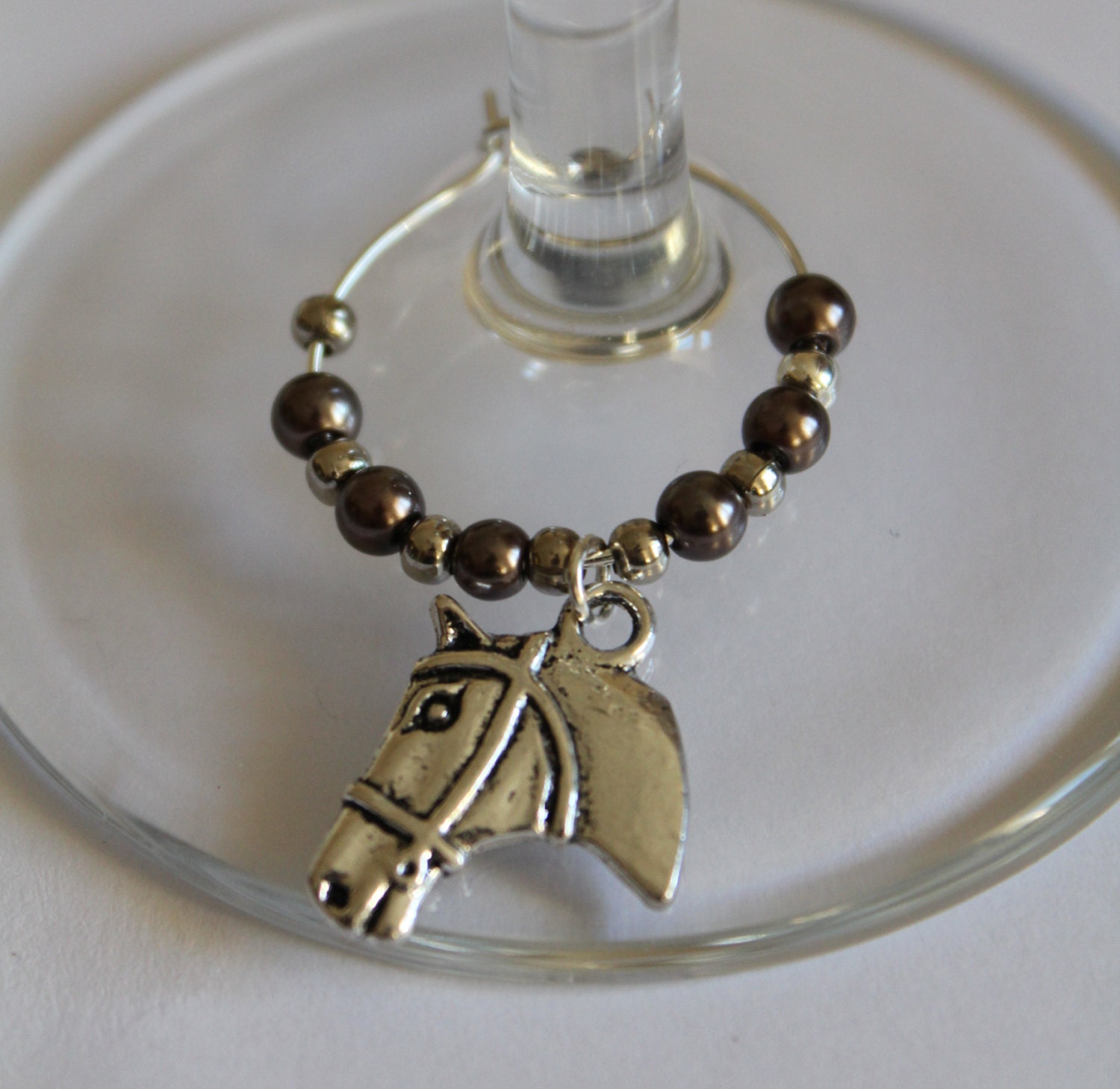 Horse Lovers Gift Wine Glass Charms Christmas Gift - Etsy UK