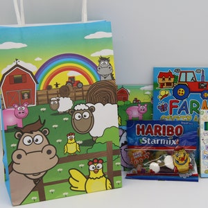 Farm themed party bags/ boxes with fillings image 3