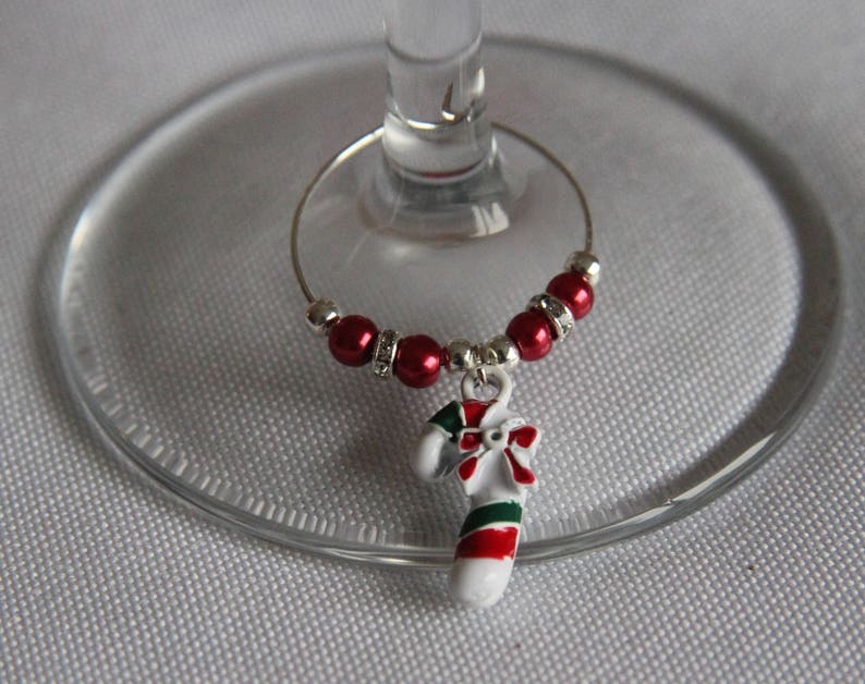 Luxury Christmas Wine Glass Charms Etsy UK