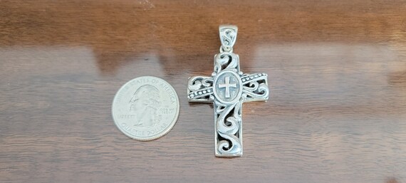 Sterling silver Cross Pendant  - Sterling Silver … - image 6