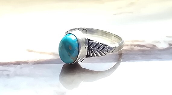 Sterling Silver Turquoise Ring: Western Style Jewelry Gift