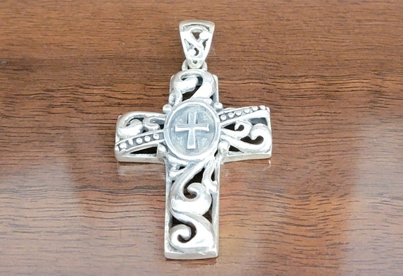 Sterling silver Cross Pendant  - Sterling Silver … - image 2