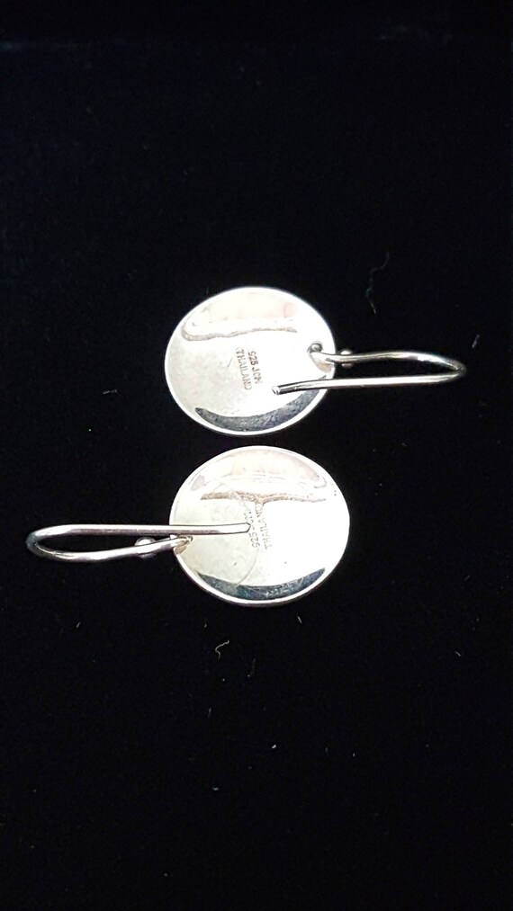Sterling Silver Dangle Hook Earrings - image 3