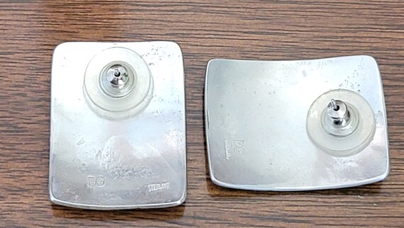 Textured Rectangle Post Earrings Abstract Southwe… - image 3