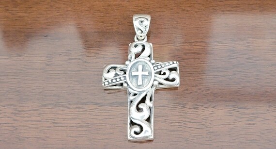 Sterling silver Cross Pendant  - Sterling Silver … - image 3