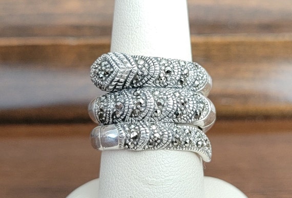 Marcasite snake ring sale