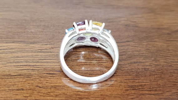 Sterling Silver Gemstone Ring - Size 8 - image 6