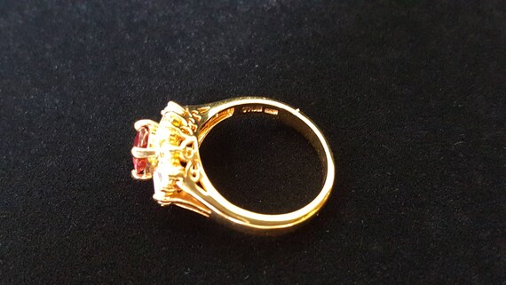 Sterling Silver Garnet Ring  / Garnet Ring / 925 … - image 6
