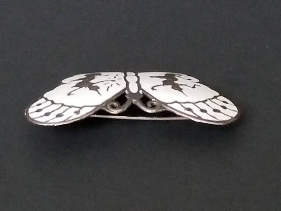 Vintage Siam Sterling Silver Butterfly Pin/Brooch - image 5