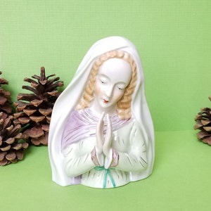 Madonna Figurine  Virgin Mary Figurine  Our Lady Of Fatima