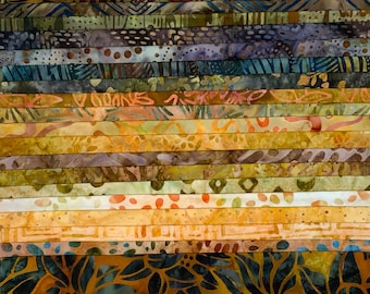 Multi FQ-BOTANICA 35 Piece Fat Quarter Bundle Quilting Treasures Botanica