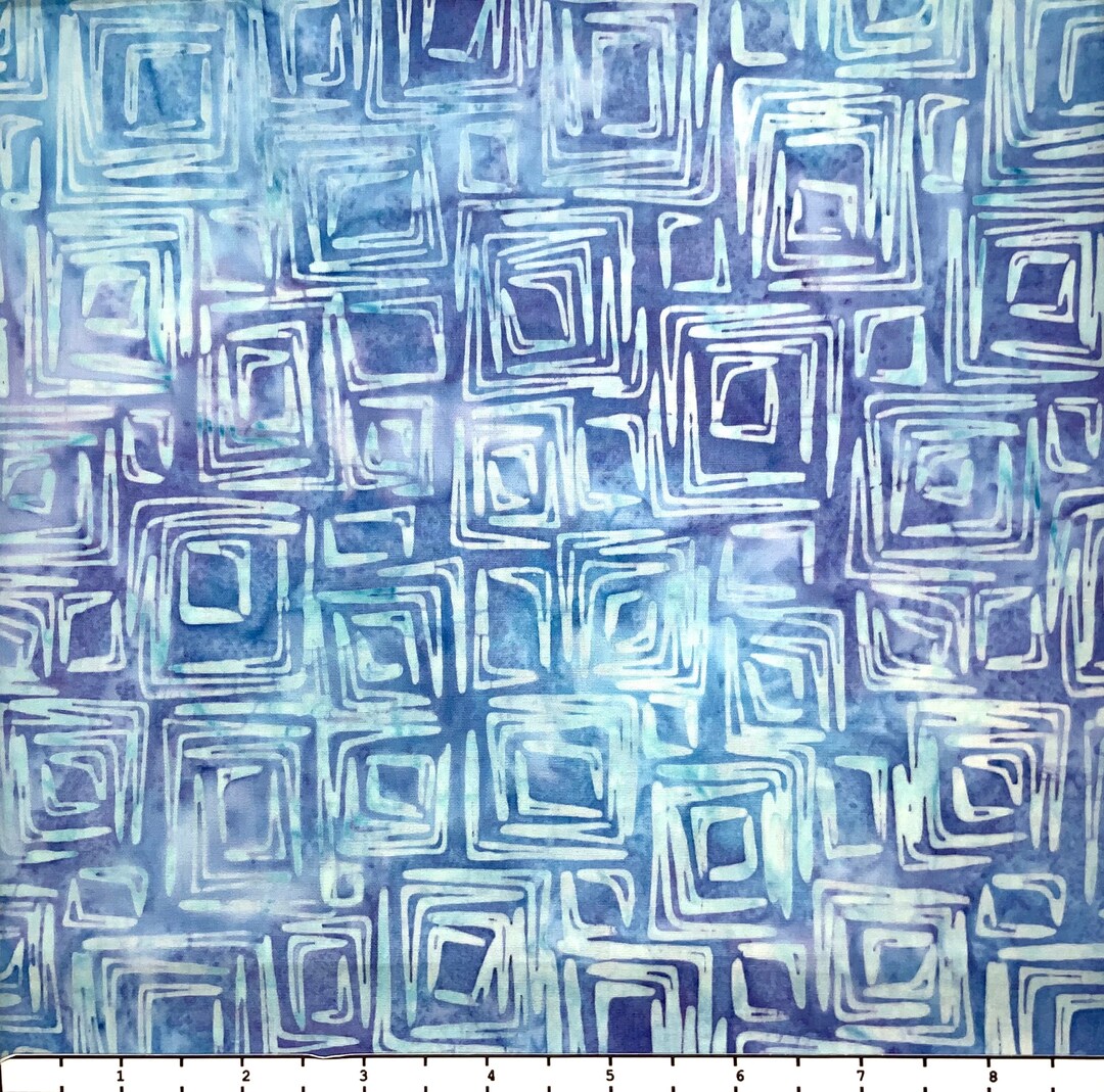 CRAZY RECTANGLES Batik - Lsbc-3319a Hyacinth 1 Yard Cut - Etsy