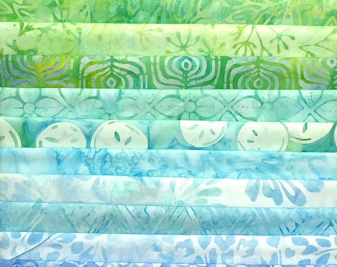 11 Fat Quarter Batik Sampler Medium Light Cool FQ Pack Bundle - Etsy