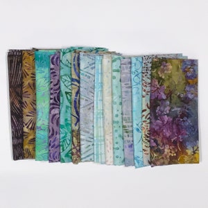 POUND PACK PLUS #924 Grapevine, Flowers, Leaves, Graphics, and Textures 100% Cotton Batiks & Handpaints Fabric Scraps Bundle Package ooak