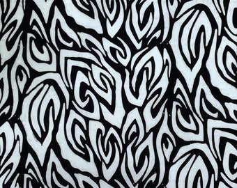 ABSTRACT SKIN Batik - lsbc-2695 Black & White By the Yard