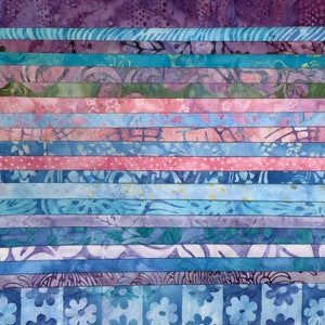 STASH BUILDER 20 Fat Quarters Purples, blues, greens, and pinks in light to dark values FQ Pack Bundle #323