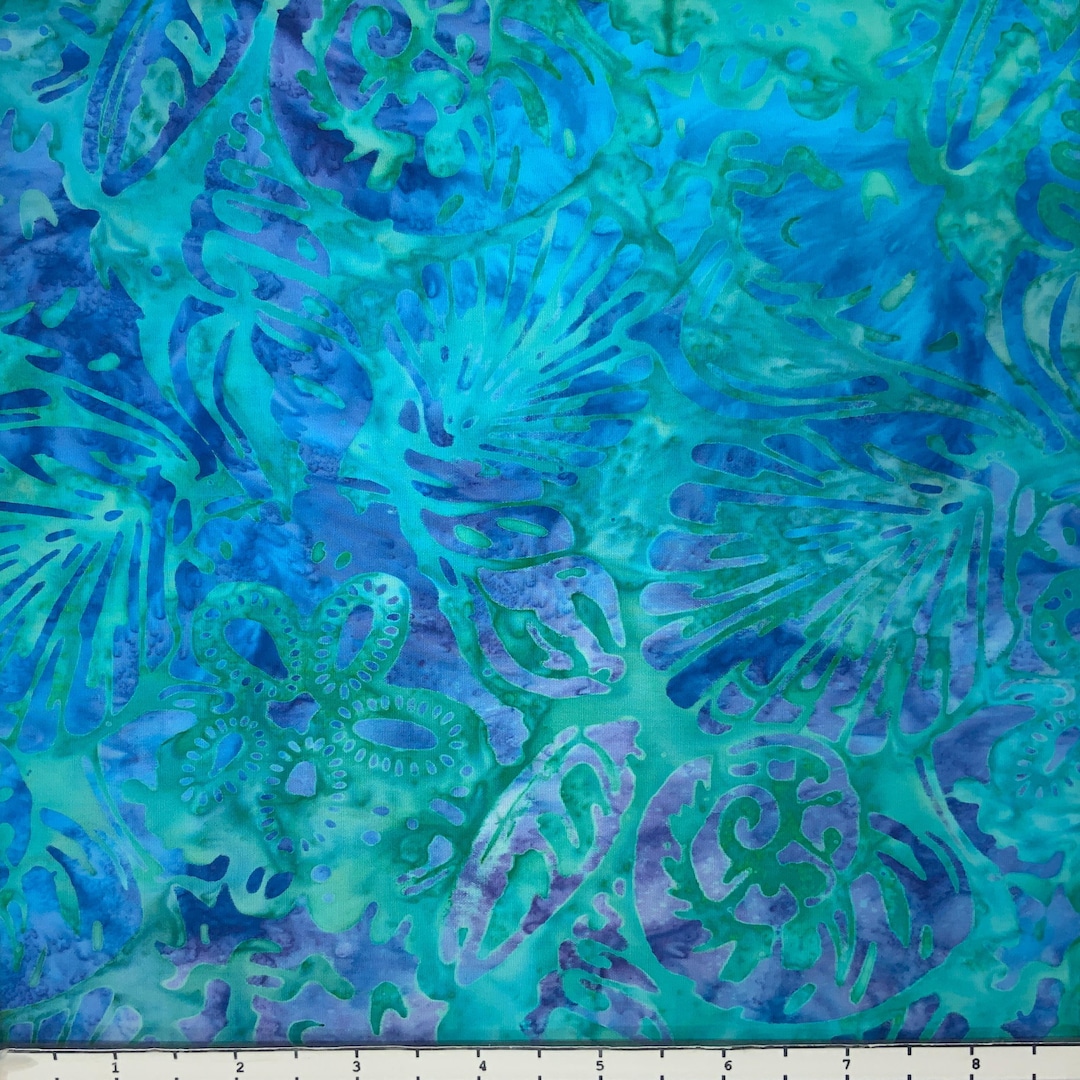 SEASHELL COLLECTION Batik - Lsbc-4533 Lagoon by the Yard - Etsy