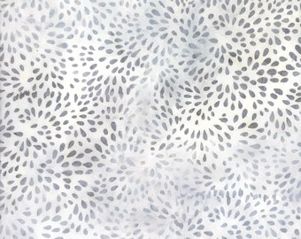 FLOWER PETALS Batik - lsbc-3938 Steel By the Yard